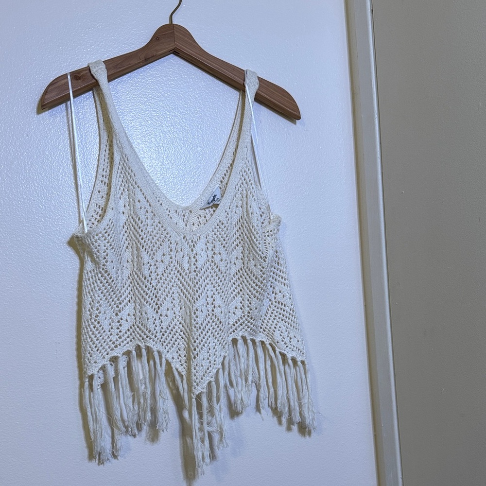 Wrangler Retro Fringe Crop - Size L